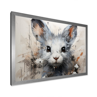 " Minimalism Mice In Abstract Portrait "