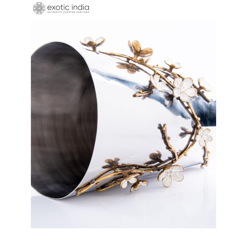 Stainless Steel & Brass Table Vase