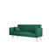 Canapé convertible de 71 pouces en velours vert rétro American, convenant à un petit salon, une chambre à coucher ou un bureau-473447397