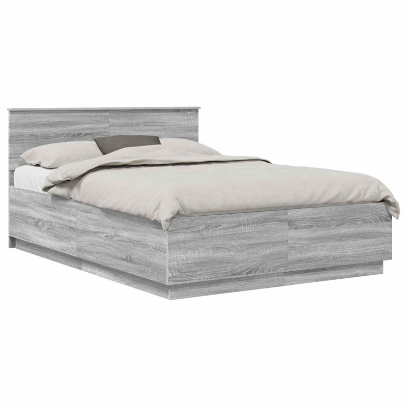 Bed, Kingsize (5'), Grey Sonoma