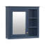 Armoire de rangement murale avec miroir, 3 tablettes ouvertes, design moderne pour une organisation et un style améliorés-767912232