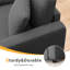 Chaise longue rembourrée avec repose-pieds 41 po Corduroy-849211227