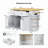 Versatile Large Kitchen Island with Multiple Storage Options and Mobility