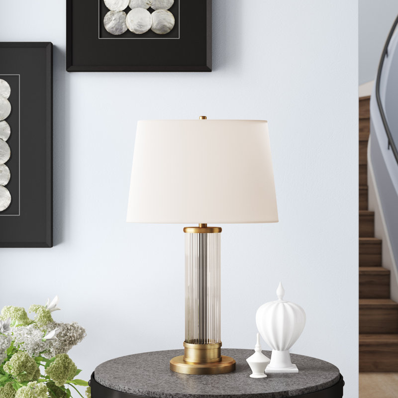 Ralph Lauren Allen 1 - Light Standard Table Lamp, Natural Brass