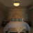 15.6" 3-Light Semi Flush Mount Ceiling Light, Modern Bowl Shaped Ribbed White Glass Shade with Gold Finish