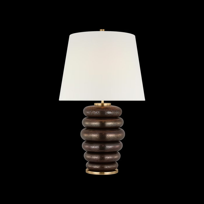 Kelly Wearstler Phoebe Stacked Table Lamp, Bronze