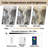 16-Lights High Ceiling Crystal Chandelier Silver