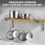 Ensemble de batterie de cuisine standard en acier inoxydable à plusieurs couches Cooks, casseroles et poêles, poignées Cool Grip, compatible avec l'induction, 10 pièces