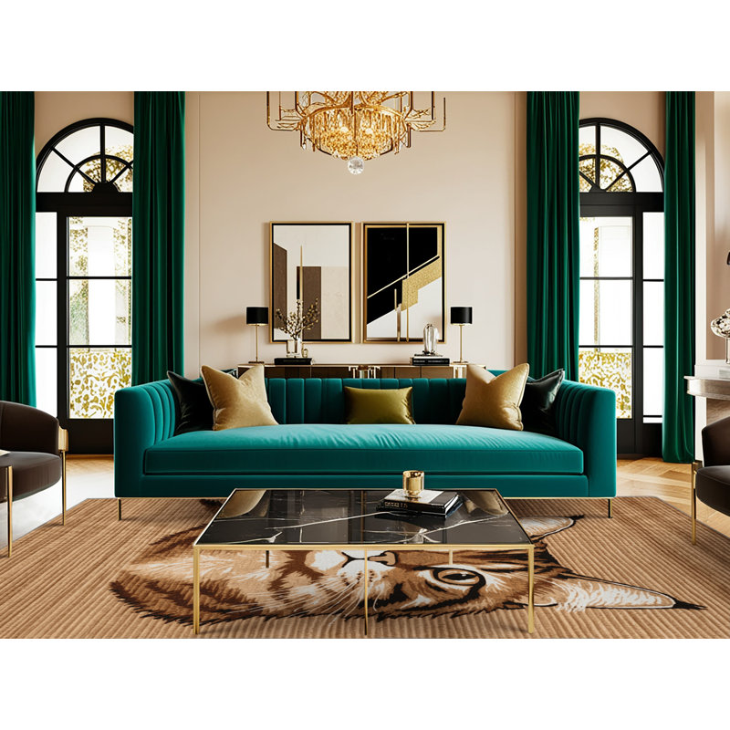  Tapis asiatique lavable à poils longs, Carré 3 pi