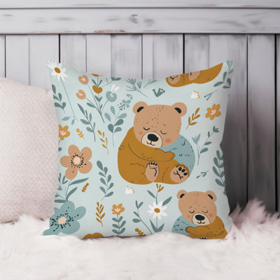 Cute Teddy Bear Patttern XVI Pillow Cover