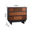 Commode décorative 3 tiroirs en bois massif-98503554