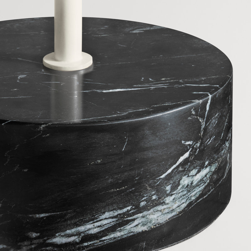 Chit Chat End Table, Putty, Black