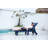 Lounge Chair Outdoor With Wood Texture, Oversized Chaise Lounge Chair With 5 Positions,HDPE,Patio Lounge Chair With Wheels & Cup Holder For Pool, Deck, Poolside-469369762