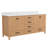 72'' Bathroom Vanity, Wood Frame Bathroom Storage Cabinet, Freestanding Vanity Top With Double Basin Natural Oak-1896891893-1896891892