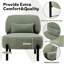 Wide Upholstered Teddy Fleece Accent Chair, Armless Chair for Living Room Corners and Bedrooms-92483383