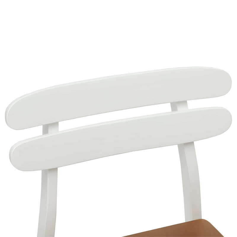 Tarlach Solid Wood Accent, White/Natural