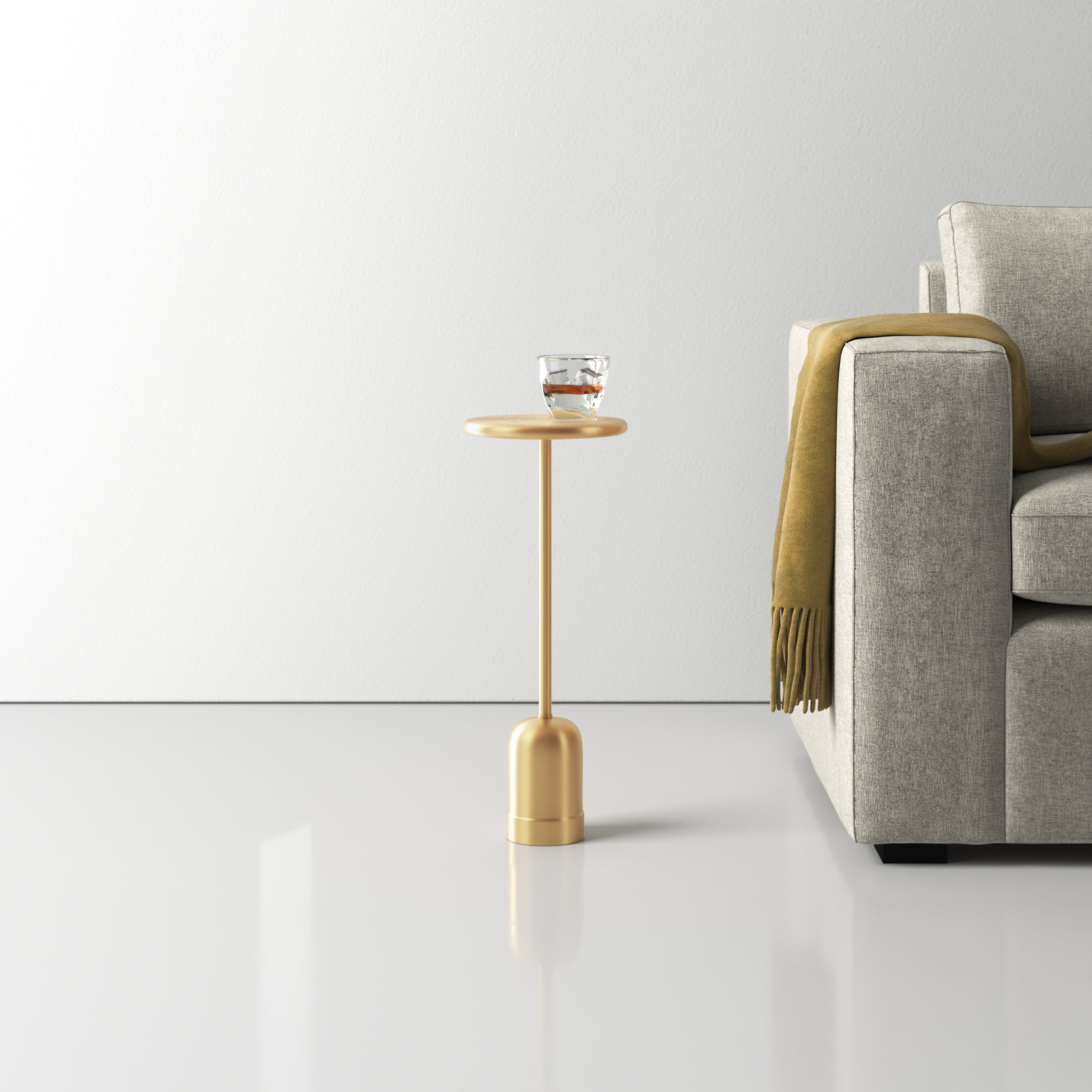 End Table, Gold