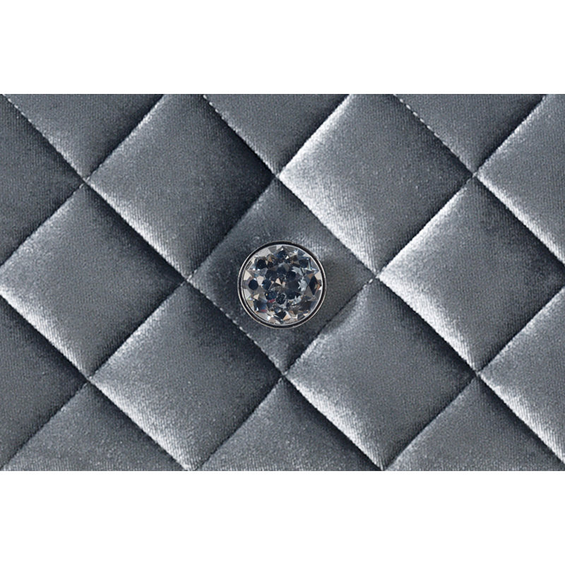 Commode rembourrée 5 tiroirs 1 pièce Glam