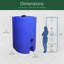 Réservoir d'eau utilitaire empilable avec grand capuchon WaterPrepared 160 Gal (lot de 2)