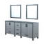 Meuble-lavabo double P 22 po et miroir 30 po-898237526-898237528