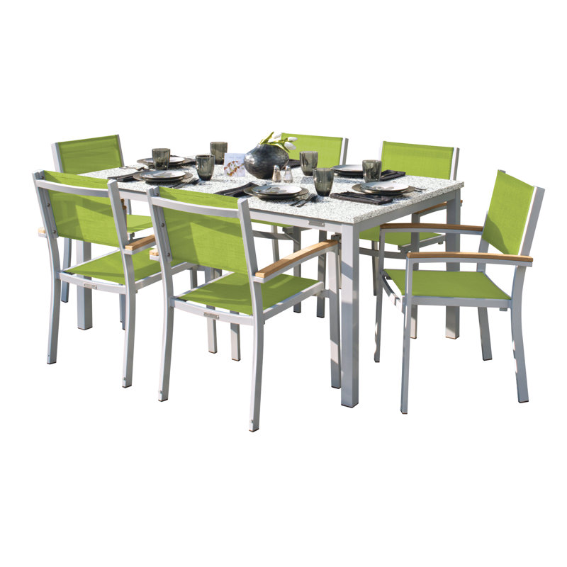 Ensemble de salle à manger rectangulaire pour 6 personnes 63 po Lafoya