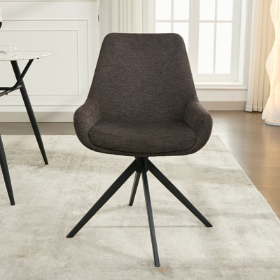 Chaise de bureau en lin Loklun
