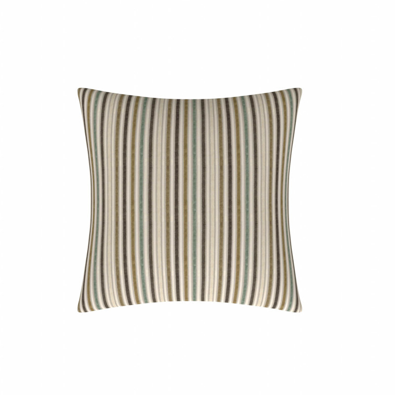 Striped Feather Reversible Throw Pillow, 22"H x 22"W