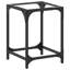 Table basse vidaXL verre Bois d'ingénierie, acier, verre-810674043-810674041