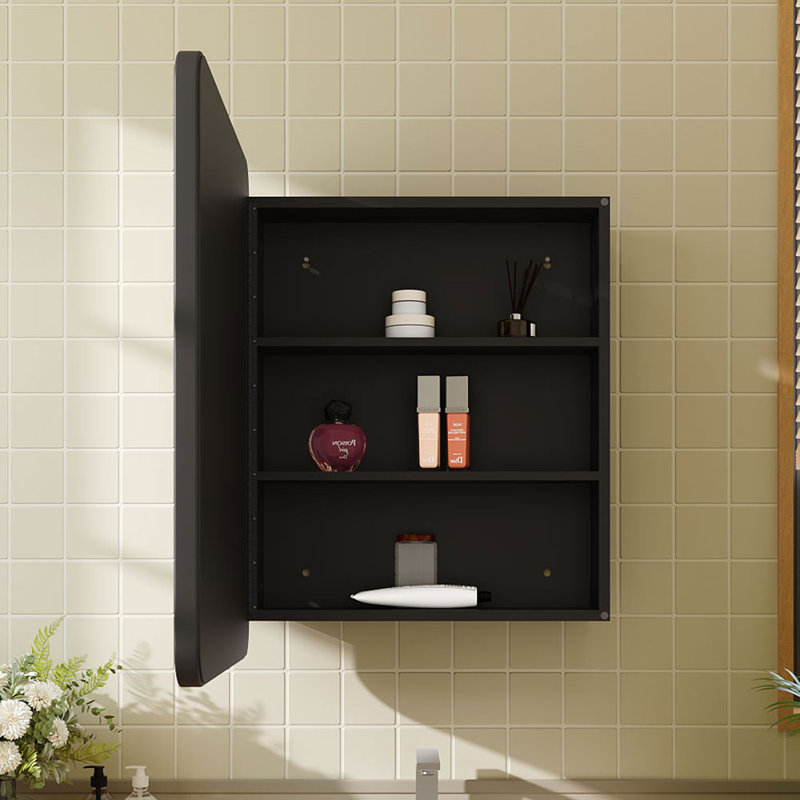 510mm W 710mm H Framed Medicine Cabinet Mirror Fixed