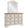 Commode double 6 tiroirs avec miroir Hayley