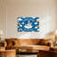 «Animals Cloud Diver Sky Dreamer Rainbow Bird Clouds Stars», reproduction de cadre photo sur toile-821833724