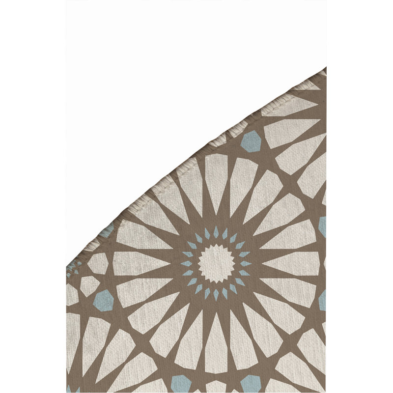 Sylvia Outdoor Area Rug, Round 5'