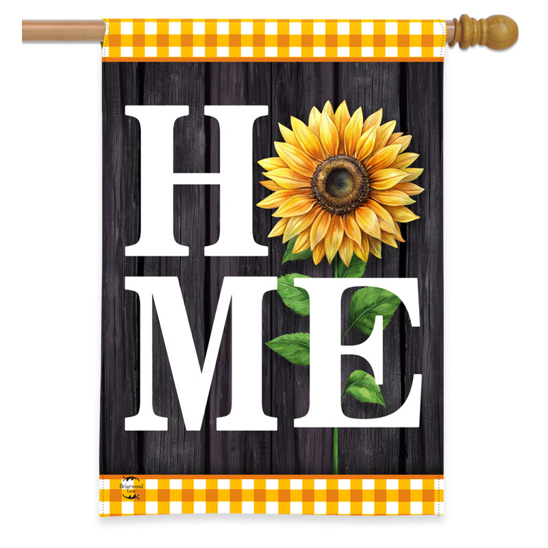 Drapeau maison tournesol