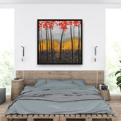 «Abstract Autumn Trees» sur toile