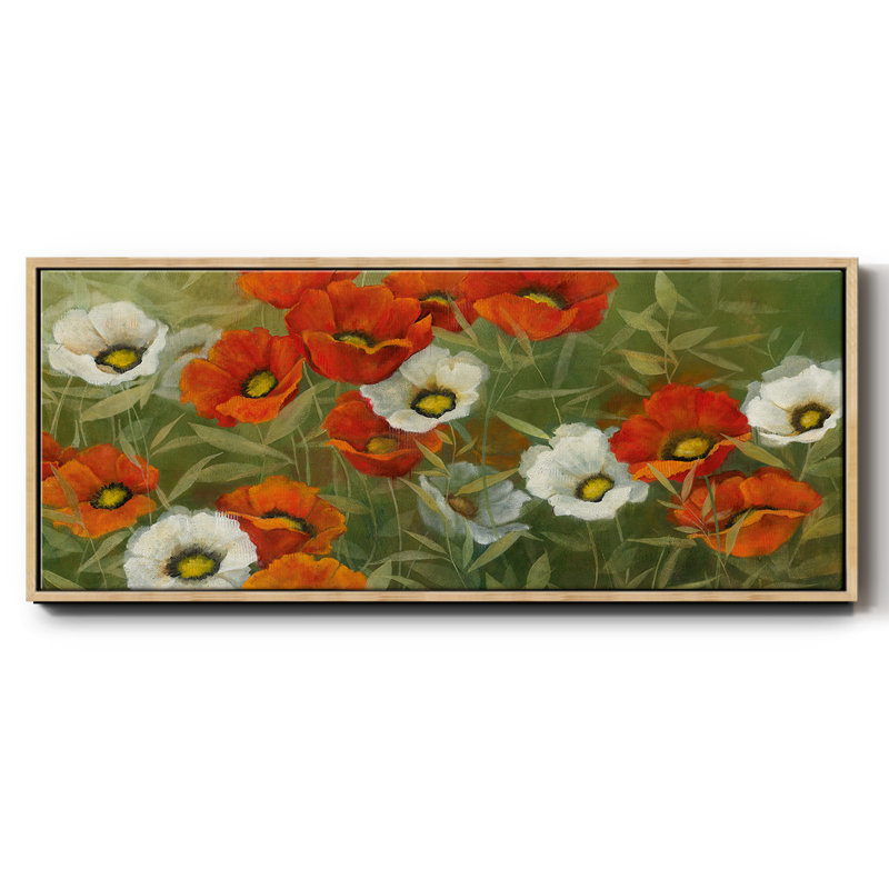 «Poppy Symphony», toile encadrée, H 8 po x l 20 po