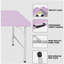 Table pliante portative mauve pâle de 4 pi avec poids maximum 135 kg pour l'intérieur et l'extérieur-1585930713