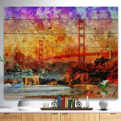 San Francisco Bridge - impression d'art graphique