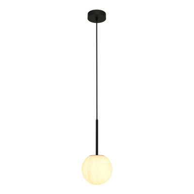 Yarrow 1 - Light Matte Black Sphere Pendant