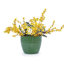 Ensemble de 3 pots de fleurs en céramique, jardinière moderne pour patio, jardin, rebord de fenêtre - vert antique-1466668886