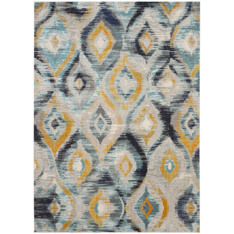 Theresa Performance Geometric Rug, Rectangle 8' x 10'