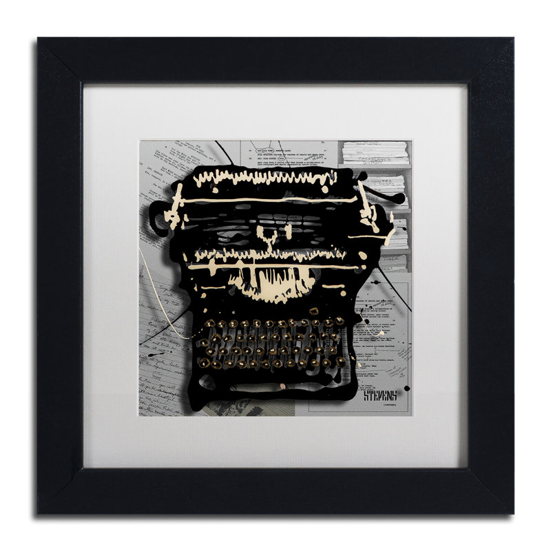 "film machine" , impression sur toile encadrée, H 11 po x l 14 po x P 0,5 po
