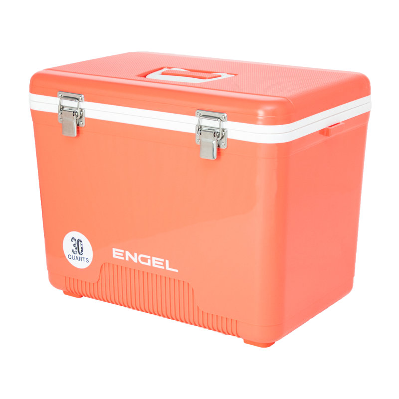 30 pte Glacière compacte étanche et étanche, Corail / orange