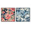 Pavone - Ensemble de 2 collages carrés botaniques abstraits-101843972-101843977