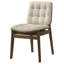 Chaise d'appoint rembourrée Redbridge crème et noyer-1432183511-1432183508