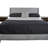 King Sized Upholstered Bed With 2 Nightstands