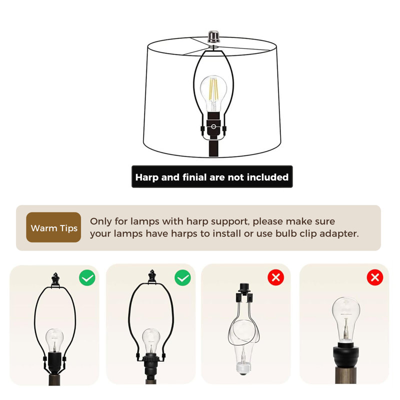 12.7''(W) X 10''(H) Metal Drum Light Shade
