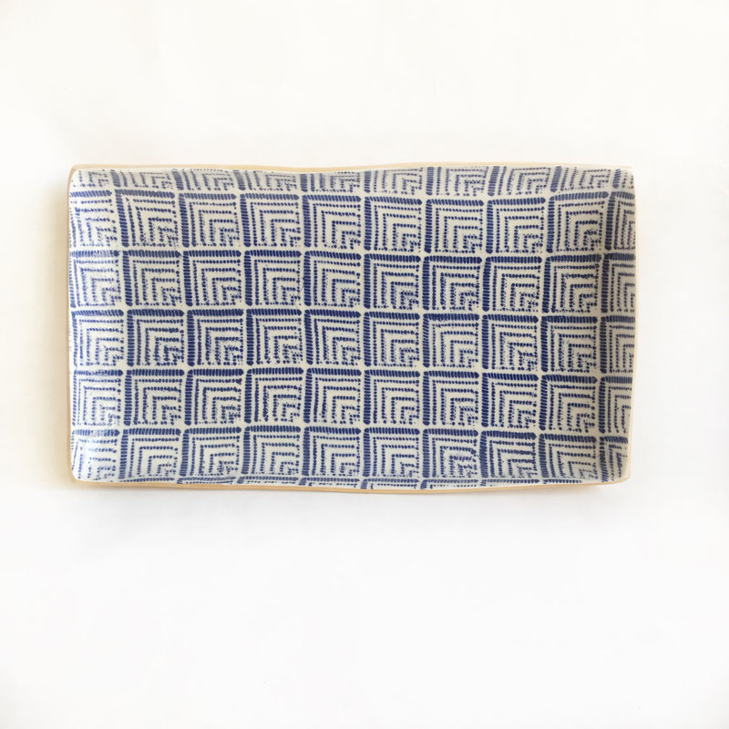 Cobalt Stoneware Platter