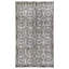 Tapis unique gris / argent / ivoire brodé à motif de teintes uniques 5 pi 5 po x 9 pi 1 po