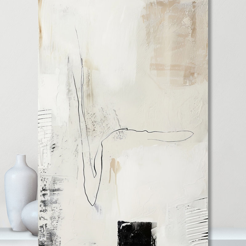 «Neutral Balance III» par Lazar Studio, Ne s’applique pas, L 24 po x H 36 po, Toile tendue