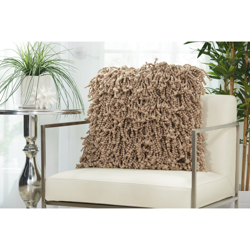 Square Pillow Cover & Insert, Beige